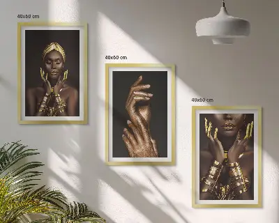 Sada obrazů do obývacího pokoje portréty afrických žen