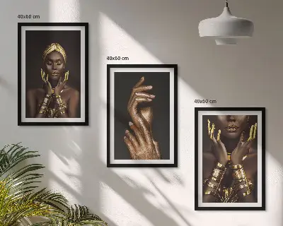 Sada obrazů do obývacího pokoje portréty afrických žen