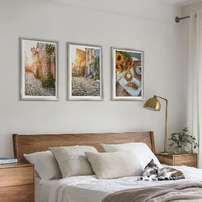 Kompozice obrazů na stěnu ulice kávové slunečnice
