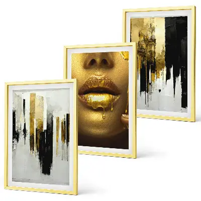 Abstraktní portrétní malba kompozice obrazů na stěnu