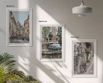 Kompozice obrazů na stěnu městské výhledy na budovy
