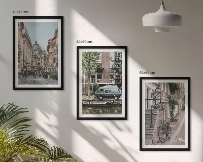 Kompozice obrazů na stěnu městské výhledy na budovy
