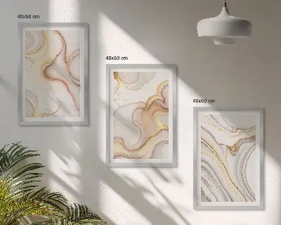 Lineární abstraktní motivy sada 3 obrazů