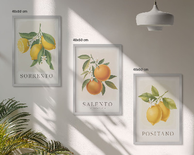 Sada obrazů do obývacího pokoje Amalfské citrony a pomeranče
