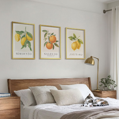 Sada obrazů do obývacího pokoje Amalfské citrony a pomeranče