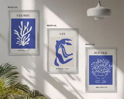 Kompozice obrazů na stěnu abstraktní plakáty ve stylu Matisse