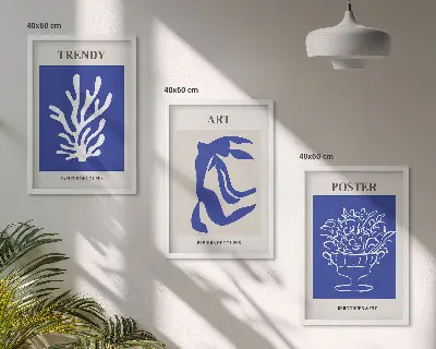 Kompozice obrazů na stěnu abstraktní plakáty ve stylu Matisse