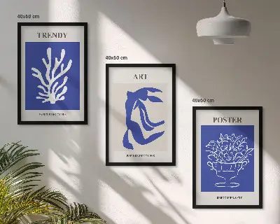 Kompozice obrazů na stěnu abstraktní plakáty ve stylu Matisse