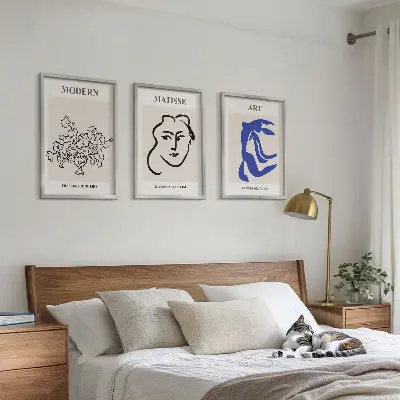 Sada abstraktních minimalistických plakátů obrazy do obývacího pokoje