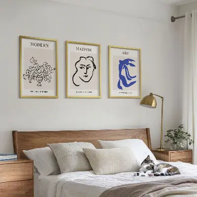 Sada abstraktních minimalistických plakátů obrazy do obývacího pokoje