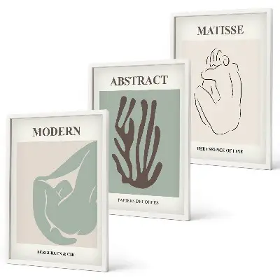 Kompozice obrazů na stěnu stylové abstraktní obrazy ve stylu Matisse