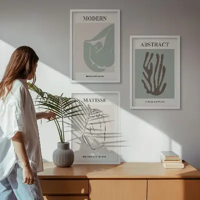 Kompozice obrazů na stěnu stylové abstraktní obrazy ve stylu Matisse