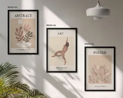 Kompozice obrazů na stěnu stylové motivy v duchu Matisse