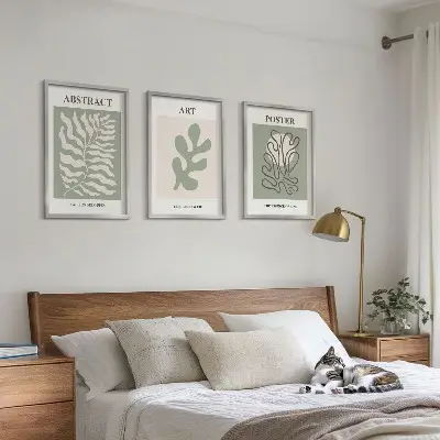 Sada obrazů na stěnu plakáty s rostlinnými motivy ve stylu Matisse