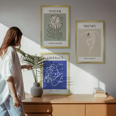 Sada obrazů do obývacího pokoje pastelová grafika Henriho Matisse