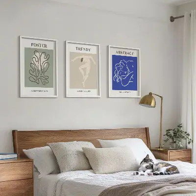 Sada obrazů do obývacího pokoje pastelová grafika Henriho Matisse