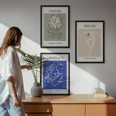 Sada obrazů do obývacího pokoje pastelová grafika Henriho Matisse