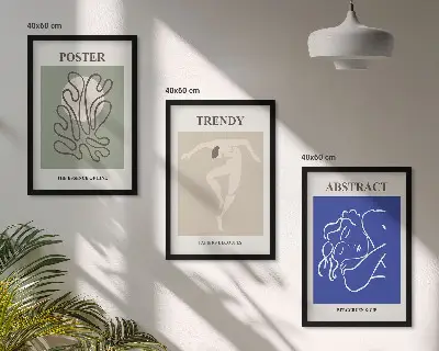 Sada obrazů do obývacího pokoje pastelová grafika Henriho Matisse