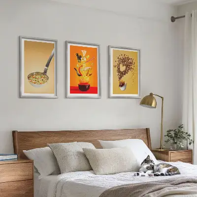 Sada obrazů do obývacího pokoje s motivem jídla do kuchyně