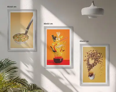 Sada obrazů do obývacího pokoje s motivem jídla do kuchyně