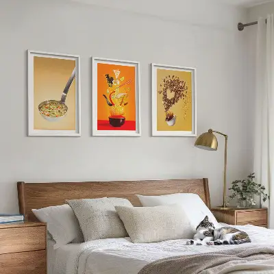 Sada obrazů do obývacího pokoje s motivem jídla do kuchyně