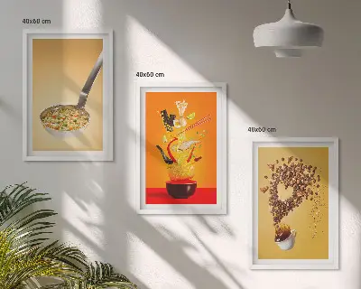 Sada obrazů do obývacího pokoje s motivem jídla do kuchyně