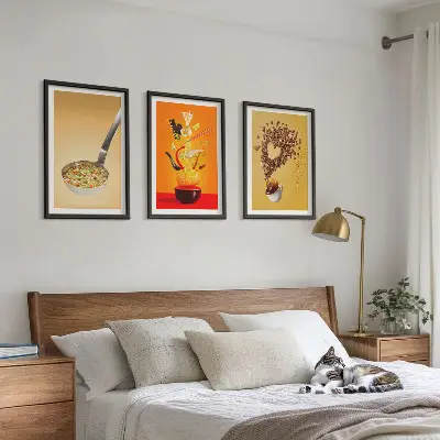 Sada obrazů do obývacího pokoje s motivem jídla do kuchyně