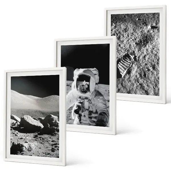 Kompozice obrazů na stěnu fotografie astronauta z Měsíce od NASA