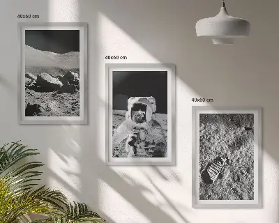 Kompozice obrazů na stěnu fotografie astronauta z Měsíce od NASA