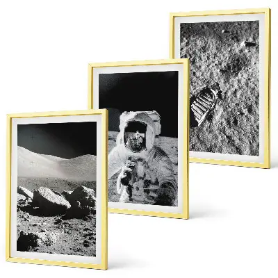 Kompozice obrazů na stěnu fotografie astronauta z Měsíce od NASA