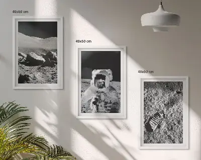 Kompozice obrazů na stěnu fotografie astronauta z Měsíce od NASA