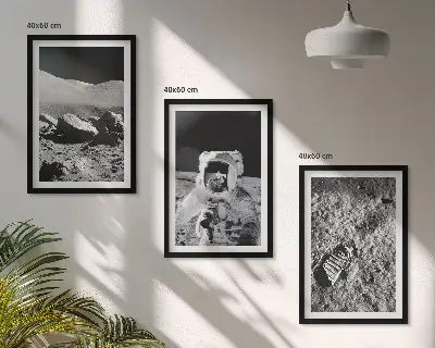 Kompozice obrazů na stěnu fotografie astronauta z Měsíce od NASA