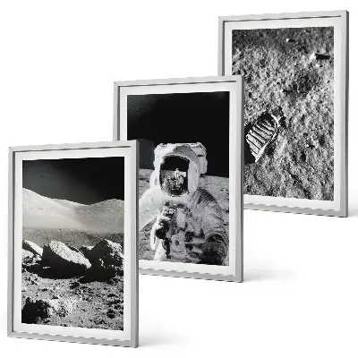 Kompozice obrazů na stěnu fotografie astronauta z Měsíce od NASA