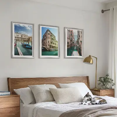 Sada obrazů do obývacího pokoje architektura benátských kanálů