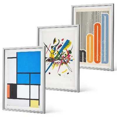 Abstraktní moderní geometrie sada 3 obrazů