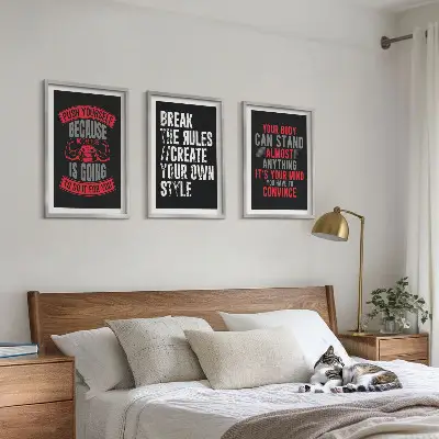 Sada 3 obrazů motivace, školení a seberozvoj