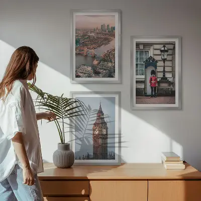 Kompozice obrazů na stěnu Big Ben a londýnský most