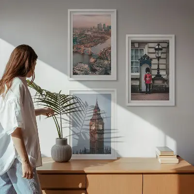 Kompozice obrazů na stěnu Big Ben a londýnský most