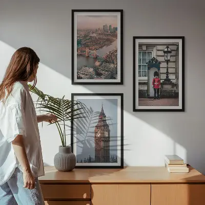 Kompozice obrazů na stěnu Big Ben a londýnský most