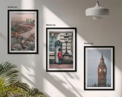 Kompozice obrazů na stěnu Big Ben a londýnský most