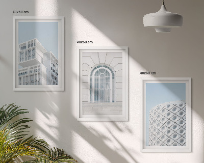 Kompozice obrazů na stěnu Geometrie moderní architektury