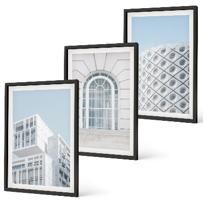 Kompozice obrazů na stěnu Geometrie moderní architektury