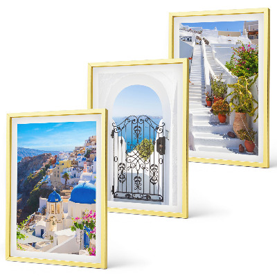Kompozice obrazů na stěnu Architektura Santorini v Oii