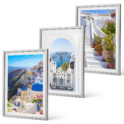 Kompozice obrazů na stěnu Architektura Santorini v Oii