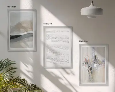 Sada obrazů do obývacího pokoje s abstraktními vzory Země