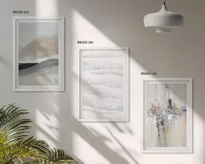 Sada obrazů do obývacího pokoje s abstraktními vzory Země