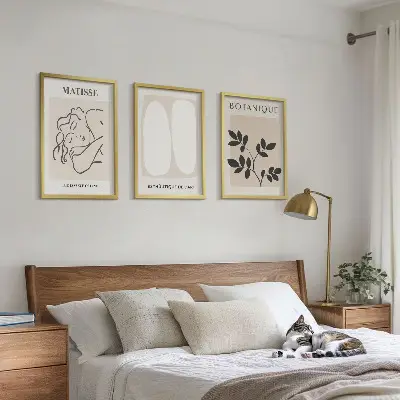 Sada obrazů do obývacího pokoje stylové obrazy s rostlinnými motivy od Matisse