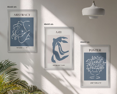 Sada obrazů do obývacího pokoje Matisseovy stylové abstraktní vzory