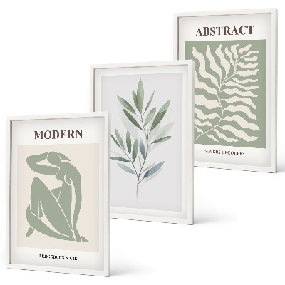 Sada obrazů do obývacího pokoje Matisse akvarel boho design