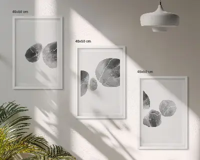 Sada 3 obrazů abstraktní umění s motivem šplouchající barvy